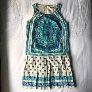 LOFT pleated drop waist dress.